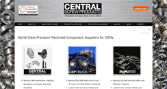 Desktop Screenshot of centralscrewproducts.com